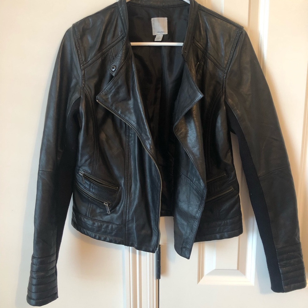 Nordstrom Halogen Leather Moto Jacket